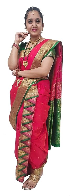 Luster Women's Art Silk Ready to Wear Saree With Blouse Piece