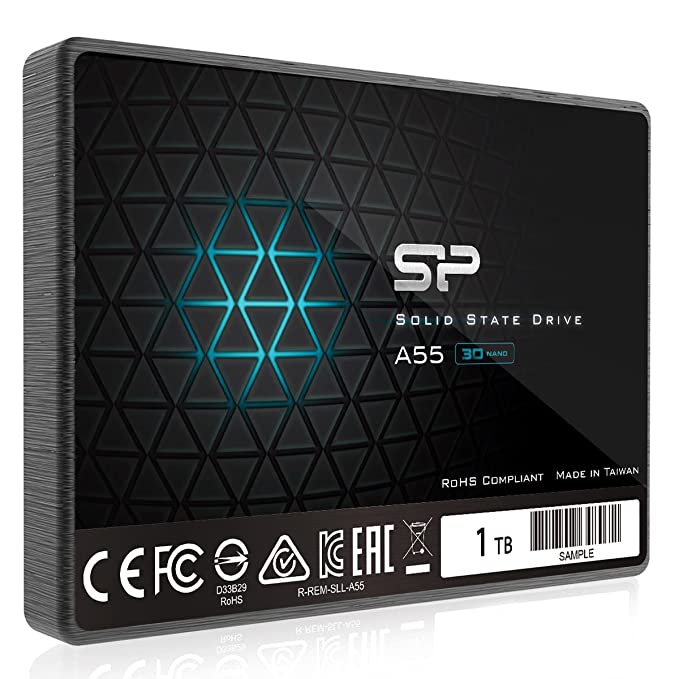 Silicon Power Ace A55 512GB SATA SSD, 3D NAND with SLC Cache, 2.5 Inch SATA III Internal Solid State Drive for Desktop Laptop PC Computer Silicon Power Ace A55 512GB SATA SSD, 3D NAND with SLC Cache, 2.5 Inch SATA III Internal Solid State Drive for Desktop Laptop PC Computer