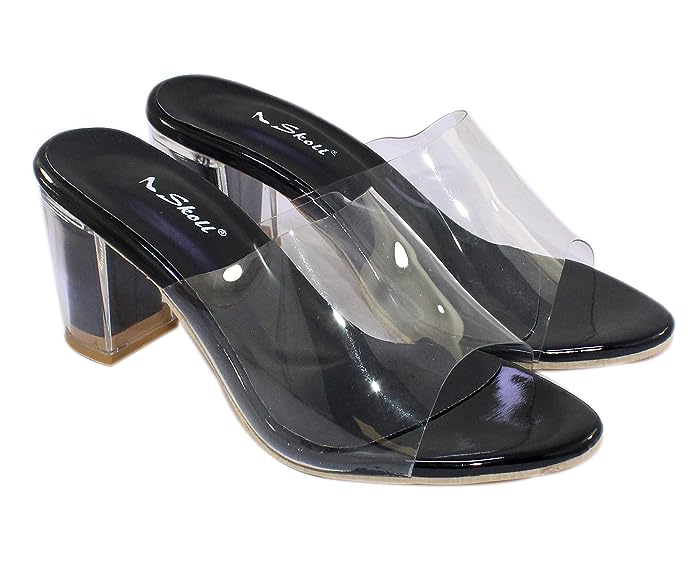 SKOLL Women Transparent Block Heel For women
