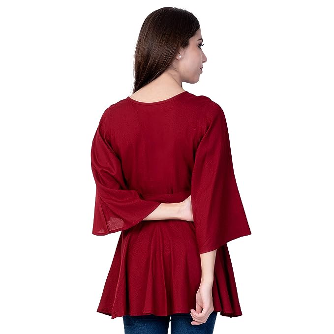 GOD BLESS Regular Fit Women's Frock Top